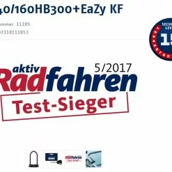 Abus Granit X-Plus 540/160HB300 Verrouillage En U + Support KF EaZy -Vision Soldes 20015953 Testsieger Logo und Sicherheitsstufe Logo