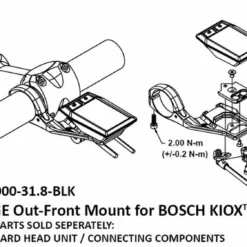 K-Edge E-Bike Mount Mount Pour Guidon Bosch KIOX Out-Front 11 K-Edge E-Bike Mount Mount Pour Guidon Bosch KIOX Out-Front -Vision Soldes 20112152 Bosch KIOX Out Front E Bike Mount Lenkerhalterung 5