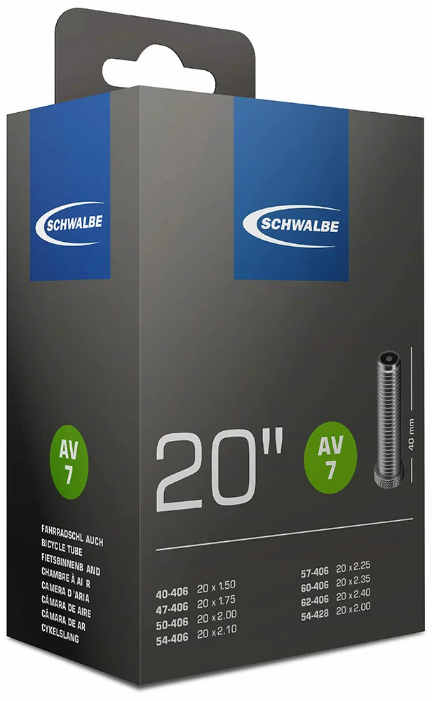 Schwalbe Tuyau AV 7 Pour 20 3 Schwalbe Tuyau AV 7 Pour 20