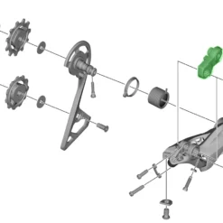 Shimano Unité D'axe Pour Support De Dérailleur RD-R8000 -Vision Soldes Shimano Achseinheit f r RD R8000 Schaltwerk Halter Y3E998020 a