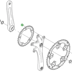 Shimano Vis De Plateau SORA/CLARIS (5 Pièces) -Vision Soldes Shimano SORA CLARIS Kettenblattschrauben 5 Stuck Y1P298030 c