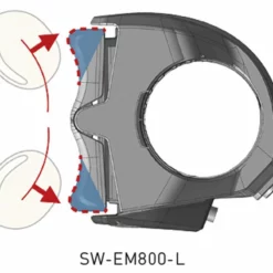 Shimano STEPS SW-EM800-L Unité De Commutation Gauche -Vision Soldes Shimano STEPS SW EM800 L Schalter links ISWEM800L c