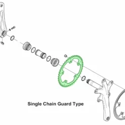 Shimano ALFINE Plateau De Pédalier Pour FC-S501 -Vision Soldes Shimano Alfine Kettenblatt FC S501 Single Chain Guard TypeaS4BGFv3lnSzr