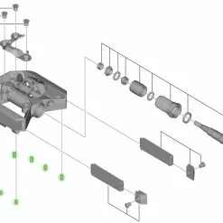 Shimano Pins De Rechange Pour PD-T8000 / PD-EH500 (8 Pièces) -Vision Soldes Shimano Ersatzpins fur PD T8000 8 Stuck 20050604 c