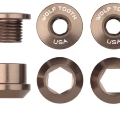 Wolf Tooth Components Vis De Plateaux 1 Fois (5 Pièces) -Vision Soldes Wolf Tooth Kettenblattschrauben fur 1 fach Kurbel 5CBCN06BLK 4