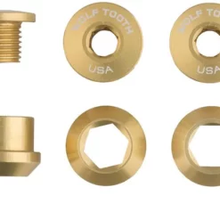 Wolf Tooth Components Vis De Plateaux 1 Fois (5 Pièces) -Vision Soldes Wolf Tooth Kettenblattschrauben fur 1 fach Kurbel 5CBCN06BLK 5