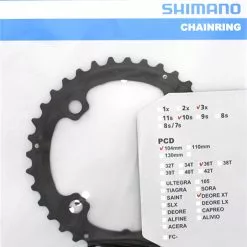 Shimano Plateau XT Pour FC-T780/T781/FC-M670 36T (AL) -Vision Soldes XT Kettenblatt FC T780 T781 36 Zahne AL Y1MP98020 a